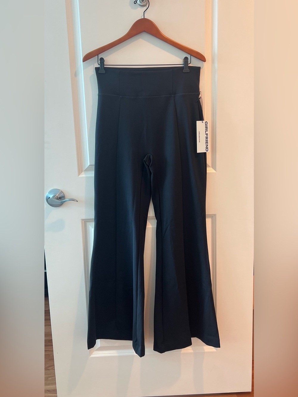 Girlfriend Collective Compressive High Rise Flare Leggings Black XL NEW